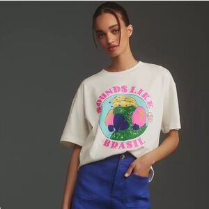 FARM Rio Sounds Like Brasil Tee Size L